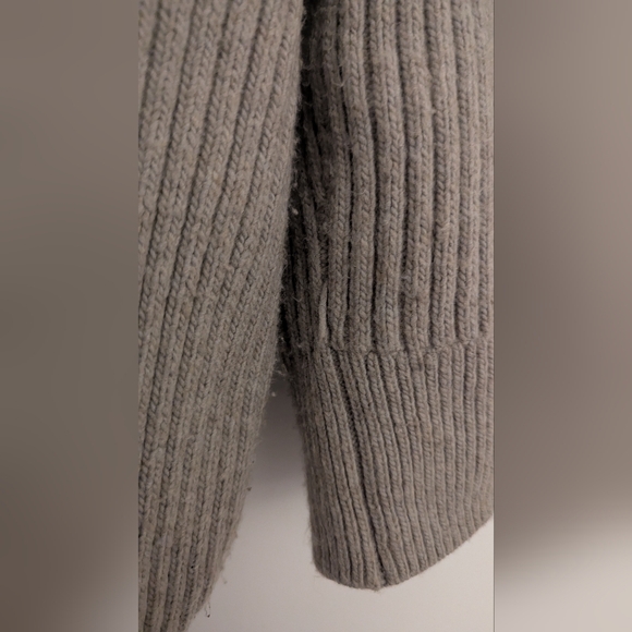 H&M Beige Rib-knit cardigan - Picture 6 of 7